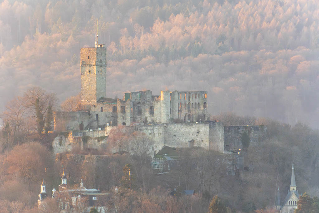 Burg Königstein im Sonnenuntergang